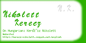 nikolett kerecz business card